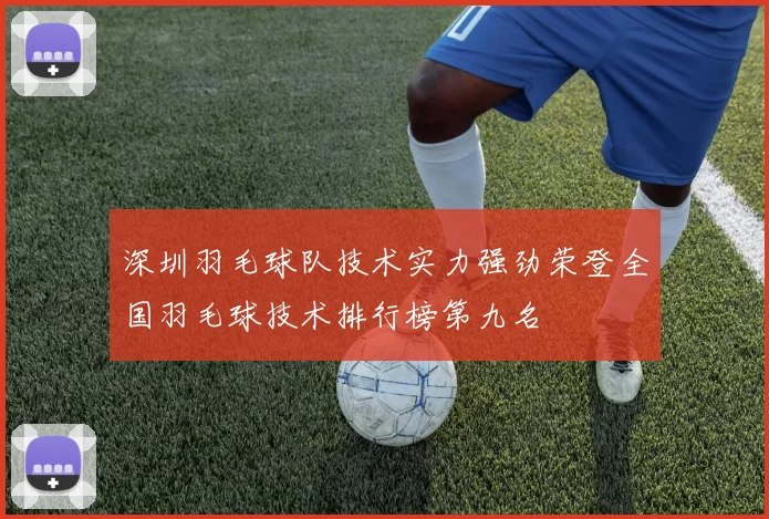 深圳羽毛球队技术实力强劲荣登全国羽毛球技术排行榜第九名